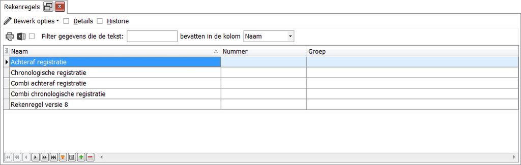 3.4. Rekenregels Ga naar Beheer / Systeemgegevens / Rekenregels. De rekenregels zorgen voor alle verwerkingen binnen de weekstaat m.b.t. berekeningen, overwerk en validaties.