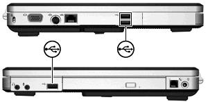 6 Externe apparatuur USB-apparaat gebruiken USB (Universal Serial Bus) is een hardwarematige interface waarmee een optioneel extern apparaat, zoals een USB-toetsenbord, -muis, -schijfeenheid,