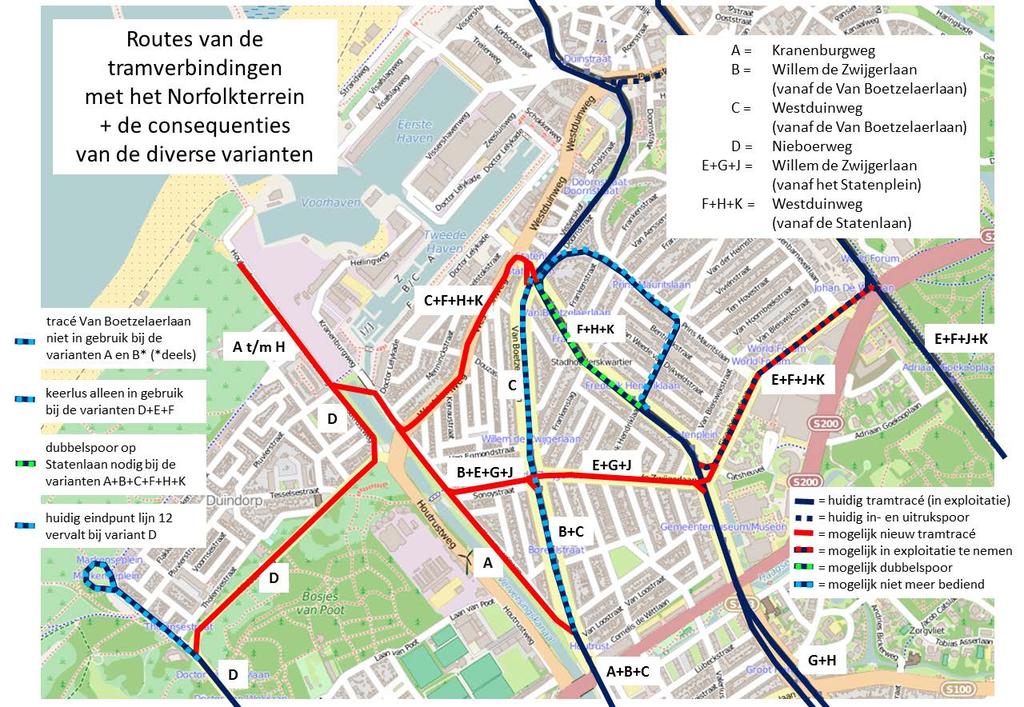 3.1.2 Overzicht tracévarianten Een uitgebreide omschrijving van iedere variant is terug de vinden in de adviesrapportage van de