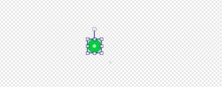 Als je klaar bent met het slangenhoofd kun je rechts onderin op "Converteer naar vectoraafbeelding" klikken. Dan wordt je tekening een echte sprite en kun je hem aanpassen in grootte.