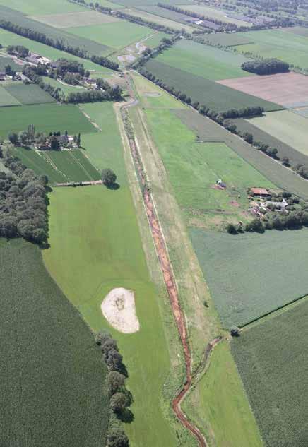 Fig 12 Luchtfoto van het experimentele traject van de Hooge Raam De foto is