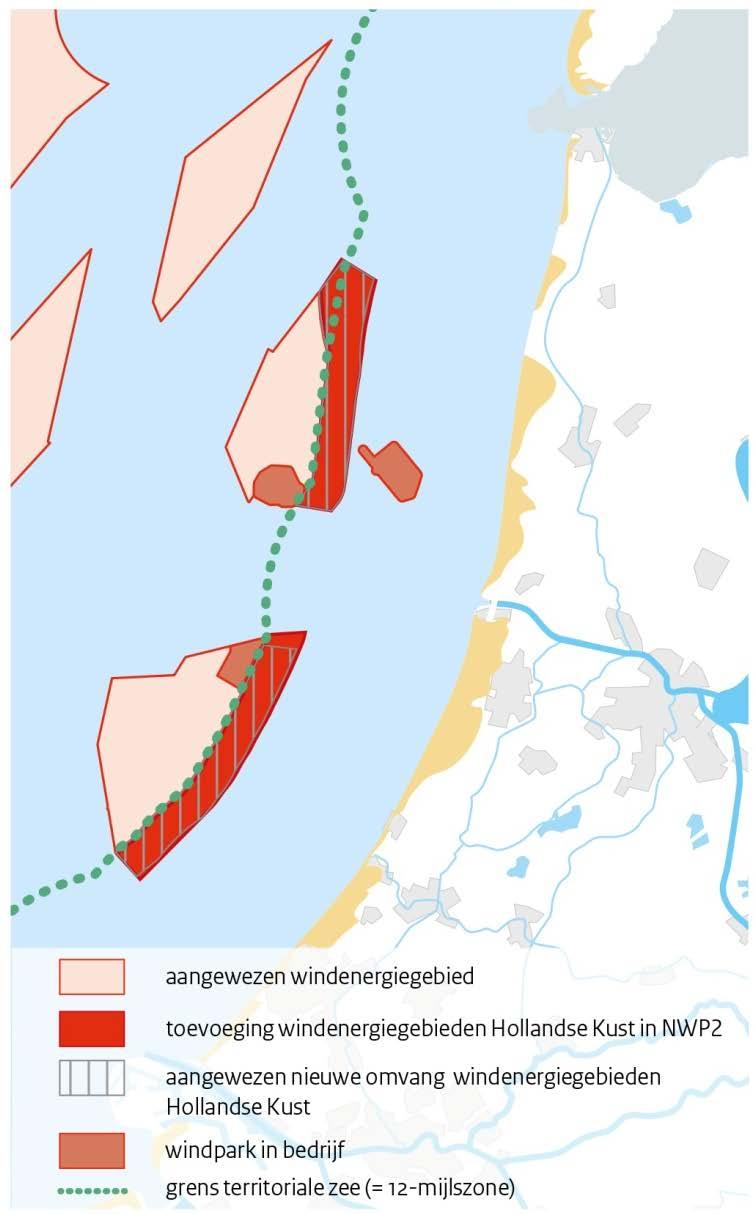 11 Figuur 2.3 Uitbreiding windenergiegebied tussen de 10 en 12 NM. 2.1.8 Kader Ecologie en Cumulatie (KEC) Ecologie is een belangrijk onderwerp voor de belangenafweging bij het realiseren van windparken op zee.