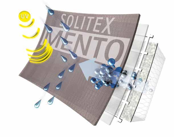 thermisch stabiel -40 tot +100 C Robuuste beschermingsen dakvliezen van PP Krachtige PP-wapening ( SOLITEX PLUS en MENTO PLUS) Beschermt de