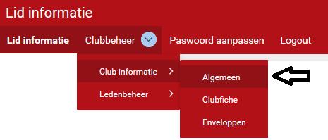4. Clubbeheer De rubriek clubbeheer omvat alle verrichtingen aangaande uw club- en ledenadministratie.