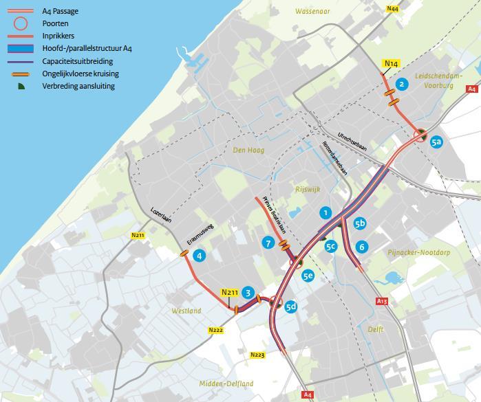 Op 15 mei 2012 bereikten het ministerie van Infrastructuur en Milieu, de provincie Zuid-Holland en het Stadsgewest Haaglanden een akkoord over een voorkeursoplossing A4 Passage en Poorten &