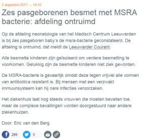 MRSA in het nieuws MRSA Wat is MRSA?