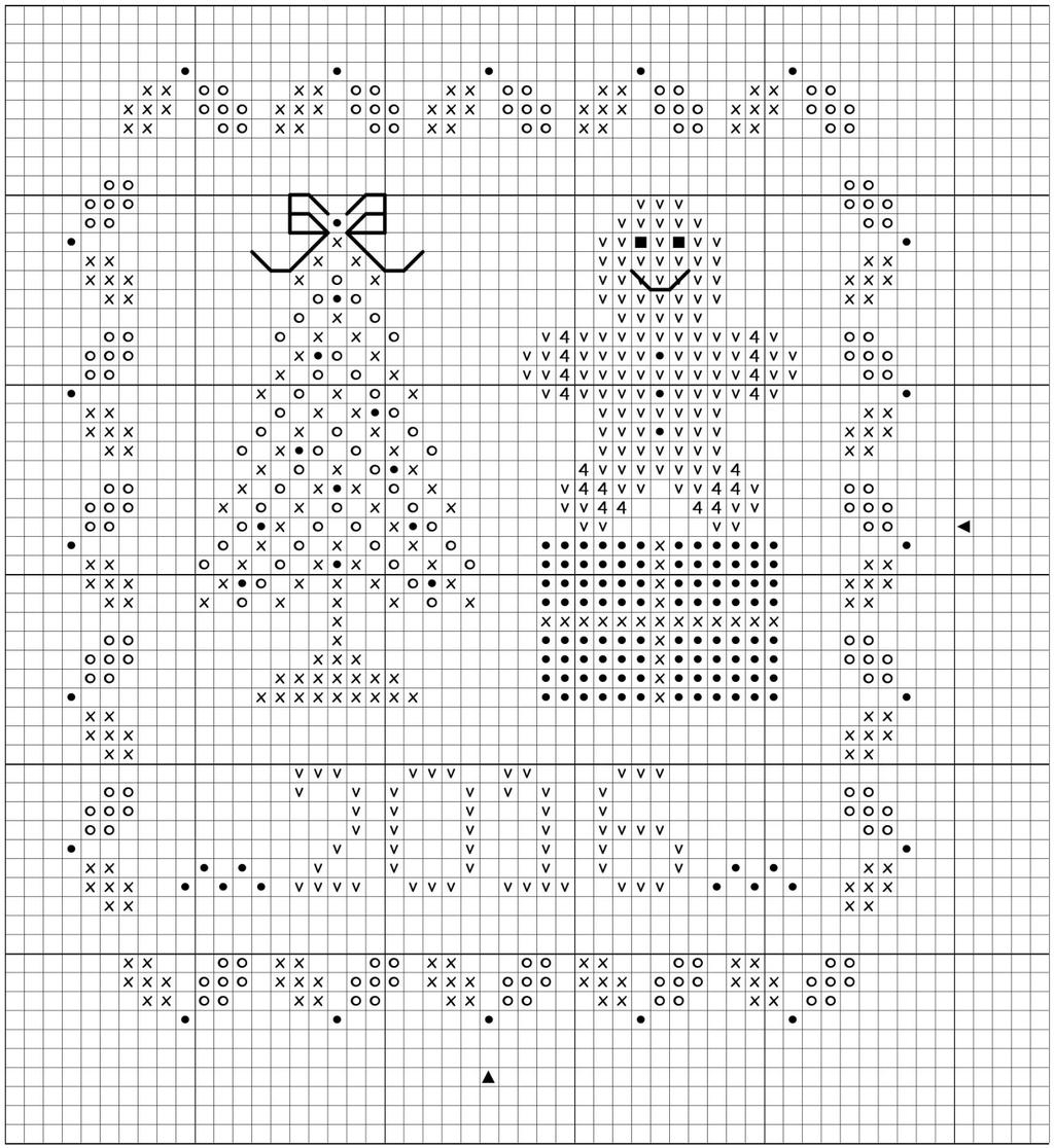 Gratis patroontje van Scissortail Designs / Free graph from Scissortail Designs Het patroontje paste natuurlijk heel goed bij de maand december, maar ach, zo heb je alvast een vroege start voor kerst