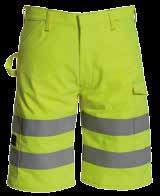 1** EN ISO 11611 CL.1 A1+A2 5002 88 Tuinbroek Vlamvertragende Hi-Vis tuinbroek met contrast stiksels.