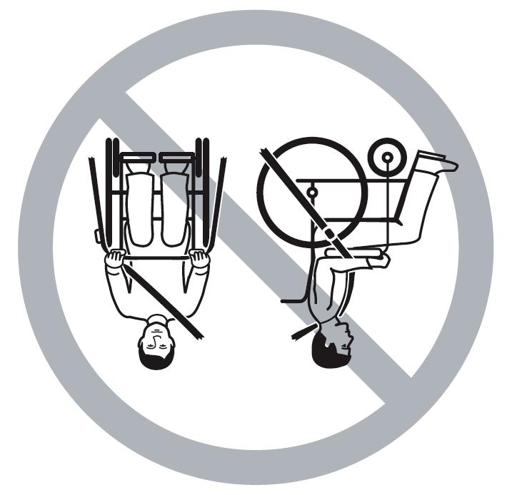 - Zorg ervoor dat de gordel rechtstreeks van het verankeringspunt naar de gebruiker kan lopen, zonder dat er delen van het voertuig, de rolstoel, stoelen of accessoires tussen komen.