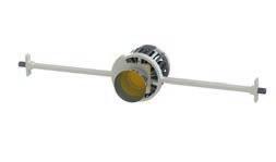 lamp 350 lm _ 240 VOLT, 4000 K, GU10 FITTING 43,- D831002-00 120 Schakelaar aan / uit _ POLARWIT RAL 9010