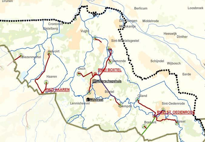 Onderstaand wordt een overzichtskaart getoond, waarin de locaties van de verschillende rwzi's van