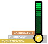 Barometer Duurzame Evenementen Met het keurmerk Barometer Duurzame Evenementen toont een organisatie aan dat een evenement duurzaam is georganiseerd.