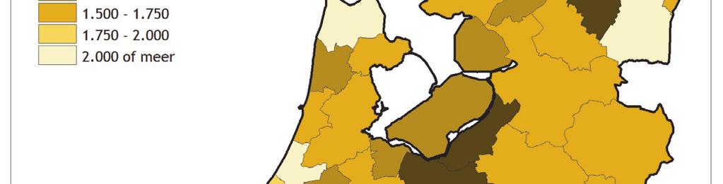 Vechtstreek, Eem en Vallei, Noordwest-Veluwe en grote delen van Drenthe
