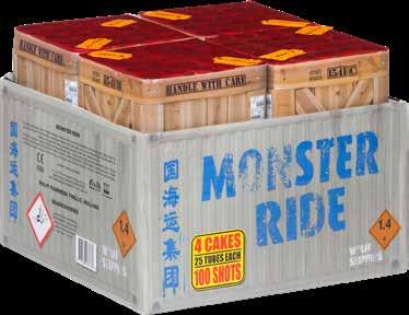 Monster Ride Monsterachtige topcakes, 4 x 25