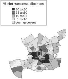de huizen. In totaal analyseren we de gegevens van 409 buurten (in zeven steden). 5 De buurten zijn dus onze eenheden van analyse en niet individuele kiezers.
