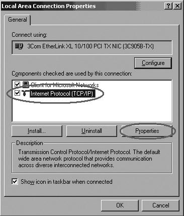 Verderop in deze handleiding vind je de juiste instellingen voor je internet browser. Windows 2000 Ga links onderaan je scherm naar Start ( Start ) Configuratiescherm.