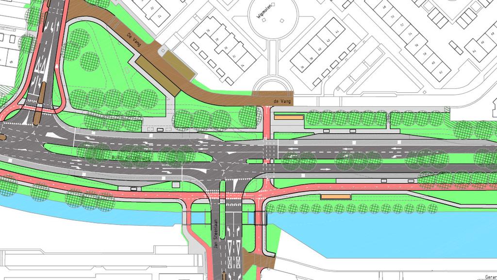 halte halte halte halte fietsenstalling Nieuwe situatie van schetsontwerp tekening 11.