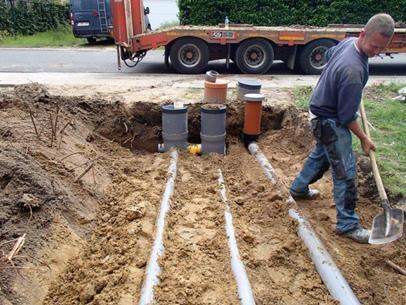 + overkoppelen aansluitingen regenwater en