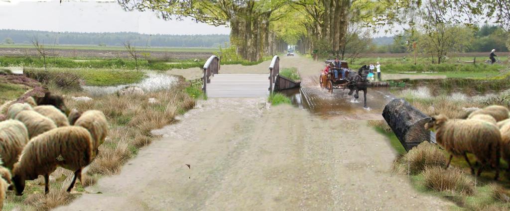 Houtvester Jansenlaan Brug en voorde,