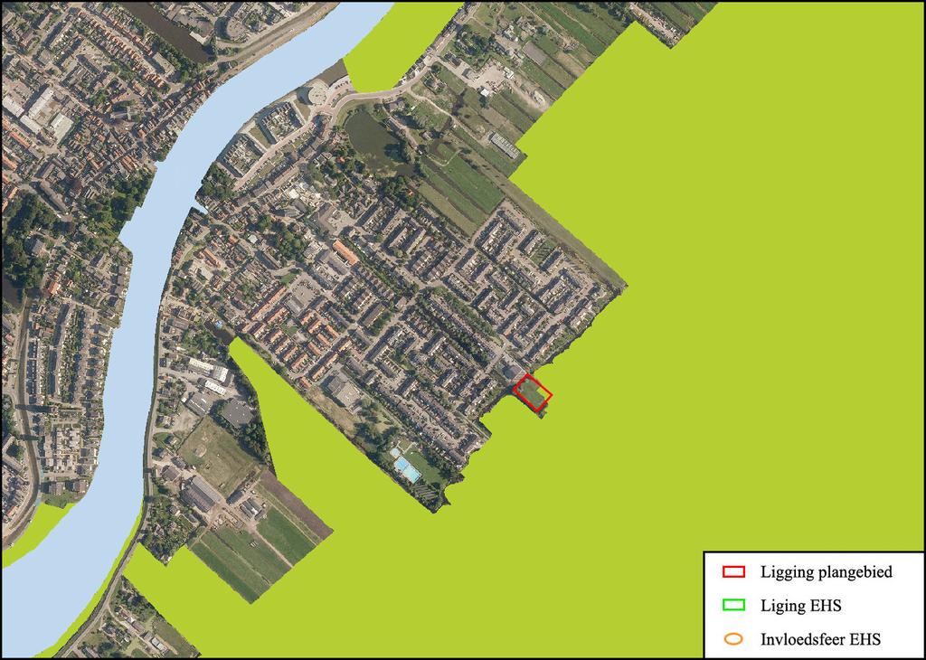 5. Natuurbeschermingswet 5.1 Ecologische hoofdstructuur en het plangebied Het plangebied ligt binnen Ecologische hoofdstructuur (EHS) zoals bepaald door de provincie Zuid-Holland (afb.