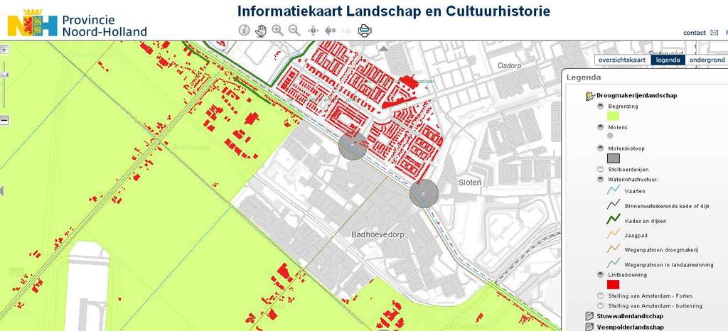 4.8.2 Cultuurhistorie Op de cultuurhistorische waardenkaart (Informatiekaart Landschap en Cultuurhistorie) van de Provincie Noord-Holland, zie figuur 4.