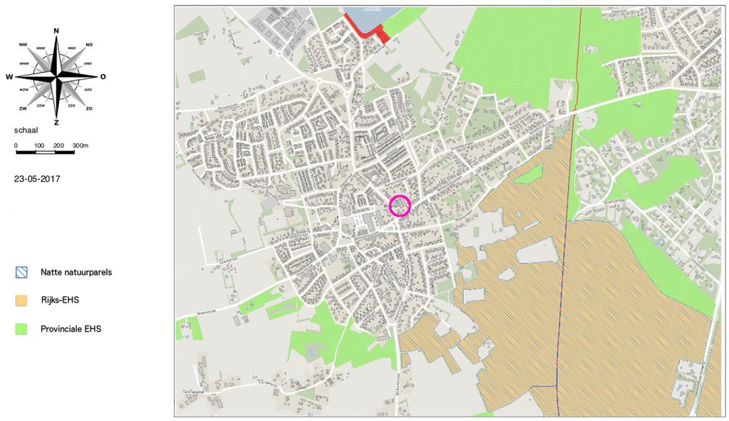 2 Beschermde gebieden 2.1 Aanwezigheid beschermde gebieden Het plangebied ligt middenin stedelijk gebied en is geen onderdeel van beschermde natuurgebieden (Figuur 8).