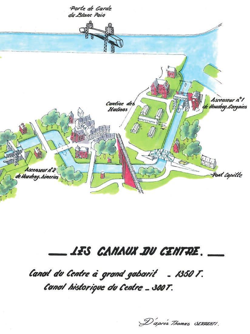 Vers Port de Seneffe Les canaux du centre Centrumkanalen Canal du Centre à grand gabarit Groot gabariet