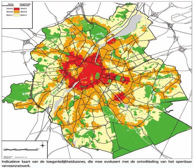 Het Brussels Gewest hanteert zowel minimum- als maximumnormen voor autoparkeerplaatsen buiten het openbaar domein.