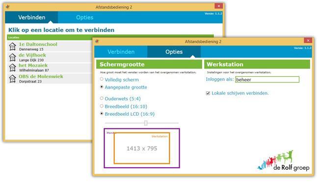 eigen omgeving Opslag vooral op locale server en via