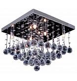 kristallen : 121 Plafondlamp kristal chroom LED G9x6 400x400mm (plafond-156) Lengte : 400mm