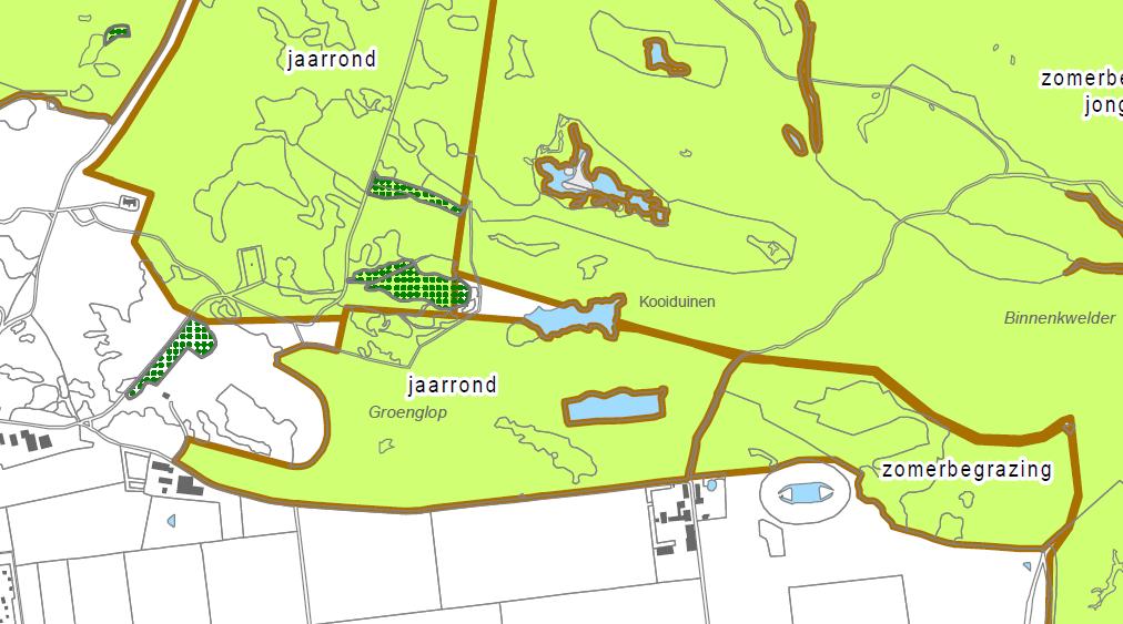 de hydrologische buffering van het gebied. In hoofdstuk 5 en 6 wordt dit nader uitgewerkt en genuanceerd. Figuur 3.40.