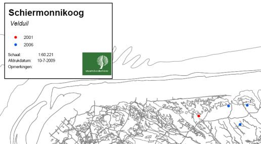 aantal broedparen Natura 2000 Ontwerpbeheerplan Schiermonnikoog Legenda: zie Tabel 2.