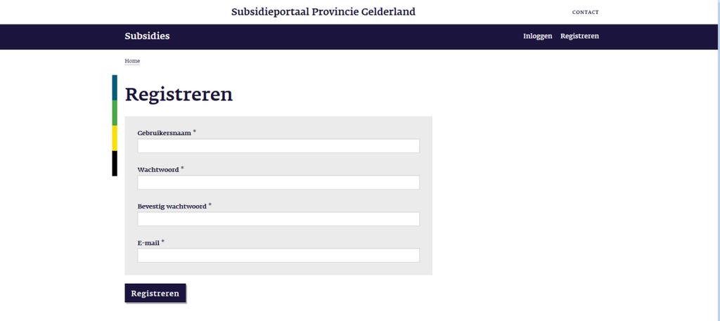 2 Naar het subsidieportaal gaan Via de site www.gelderland.nl/sum kiest u voor het subsidieportaal van de provincie Gelderland en komt u op de startpagina.