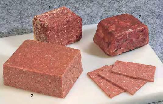 1. Corned beef 2. Hoofdkaas 3. Zure zult Aspics Aspics 1. Corned beef/corned beef Engeland. Hoofdbestanddeel: Mager rundvlees en kruiden.