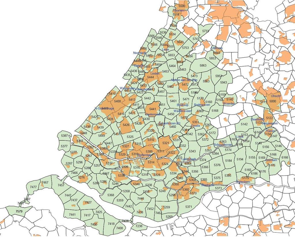 Bijlage 1: Overzicht van zones,