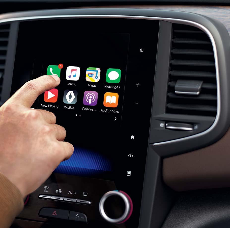 Intuïtieve technologie, een ongekende ervaring De Renault Talisman biedt u een multimedia-ervaring op een 8.7 touchscreen dat u net zo eenvoudig kunt bedienen als uw tablet thuis.