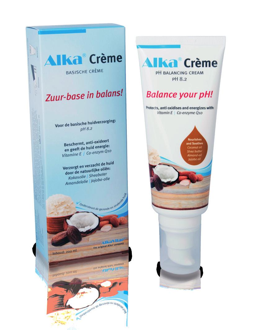 Alka Crème is een speciale crèmeformule met een ph-waarde van 8,2.