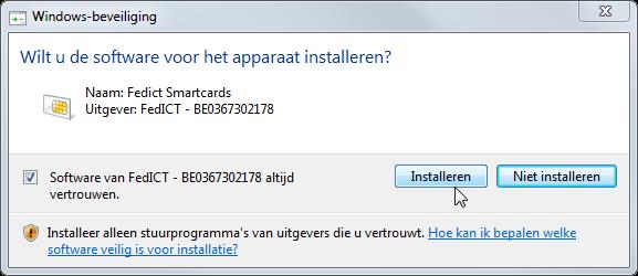 1 Automatisch Ga naar de officiële website van eid: http://eid.belgium.be/nl/hoe_installeer_je_de_eid/index.jsp Kies het besturingssysteem "Windows". (Windows XP, Vista of Windows 7, 32- en 64-bit) 1.