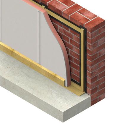 K118 Binnenisolatie Element HOOGWAARDIGE ISOLATIE VOOR WANDEN EN DAKCONSTRUCTIES (BINNENZIJDE) Technische specificaties VERBETERD! λ 0,018 W/m.