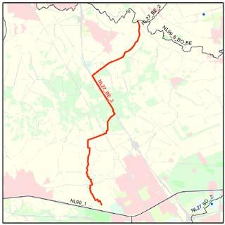 NL27_BE_3 Basisgegevens Naam Code Status Type Stroom Waterbeheer Provincie Gemeente Groote waterloop NL27_BE_3 Sterk veranderd R4 - Permanente langzaam stromende bovenloop op zand Maas Waterschap De