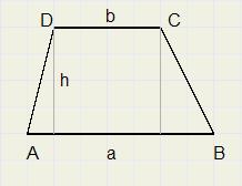 4.4 Vergelijkingen in de meetkunde[3] Oppervlakte trapezium = ½ (a + b) hoogte Voorbeeld: Gegeven is het gelijkbenige trapezium ABCD Met A = B = 60 en hoogte DE = 6.