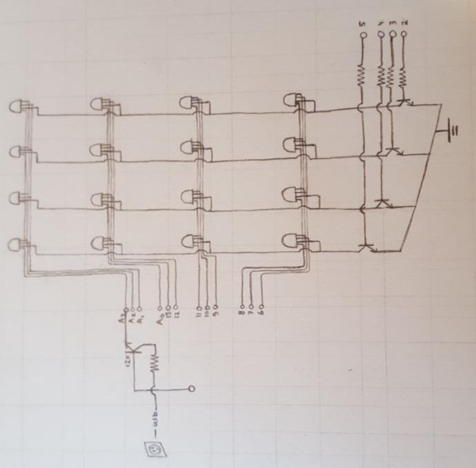 De transistoren die getekend zijn in het schema waren