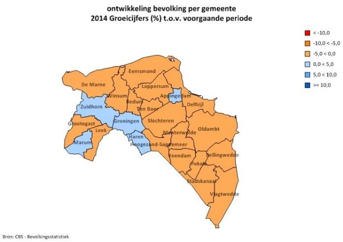 Naast Groningen zijn Assen, Emmen, Hoogeveen, Meppel, Stadskanaal en Veendam de grootste steden van deze twee provincies.