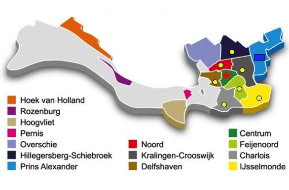 vanwege het feit dat de concentratie vierkante meters WVO in Amsterdam vele malen hoger is dan die in Rotterdam en de andere twee steden.
