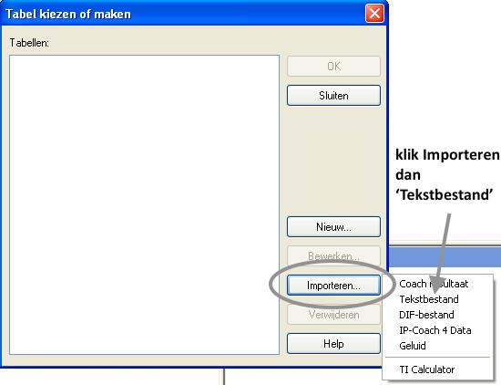 window icoon).in de nieuwe activiteit "meten"kun je nu een tabel invoegen.