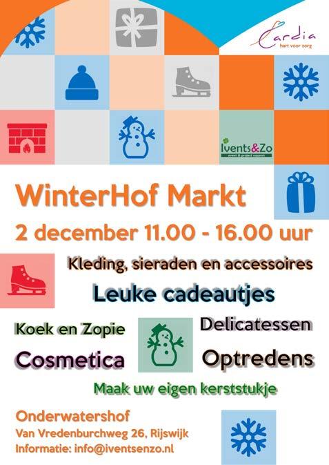 Dán staat ons woonzorgcentrum in Oud Rijswijk met de WinterHof Markt namelijk volledig in het teken van winter, kerst en feestdagen.