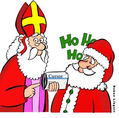 Hij brengt ons Sint-Nicolaas ik zie hem al staan Jullie kunnen het waarschijnlijk al raden, vandaag komt de Sint langs in onze lokalen!