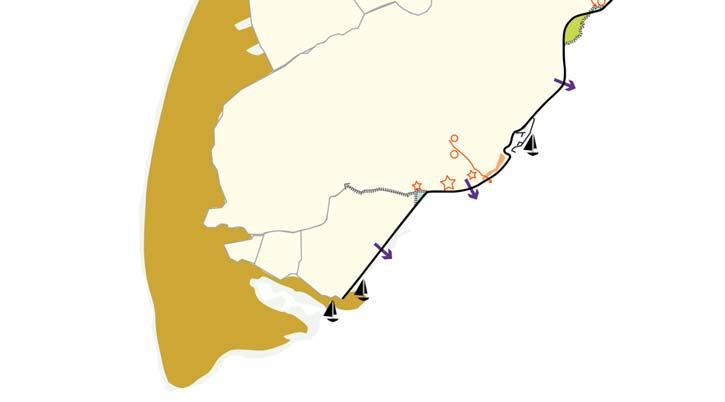 In de Prins Hendrik Polder resteert alleen de Molenkolk (een waterplas) van een soortgelijke plek. Havens en aanlegplekken zijn plekken van uitwisseling tussen binnen- en buitendijks.