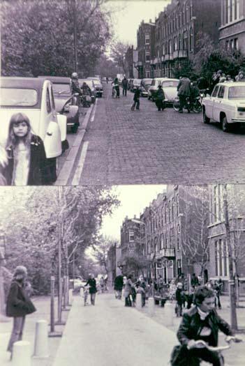 Erven zijn veel toegepast in laagbouwwijken uit de jaren 70 en 80. Doorgaand autoverkeer werd daar onmogelijk gemaakt door een vertakkingsstructuur.