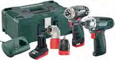 nr. 600156890 99, 00 incl. 119,80 n Extreem kort model voor veelzijdig gebruik n Het Metabo Quick-systeem: veelzijdig en comfortabel.